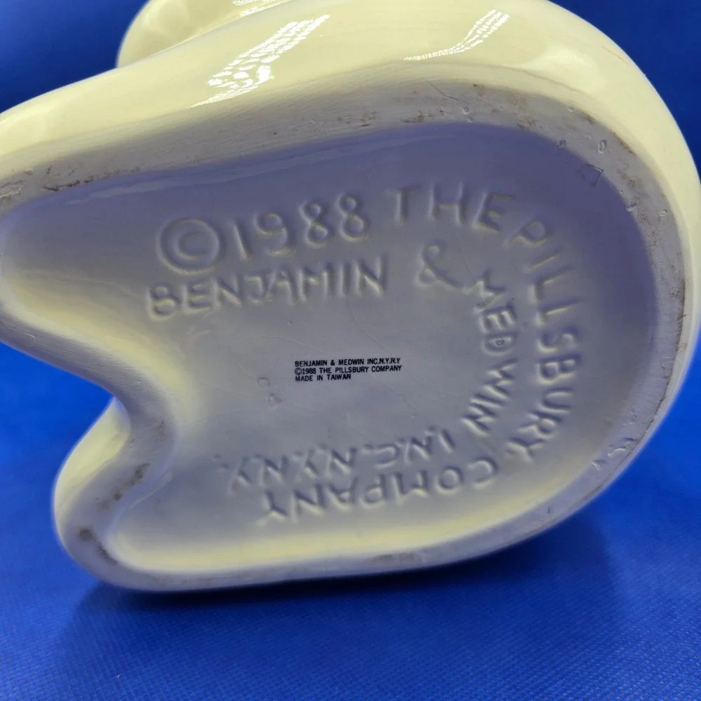 Vintage 1988 Pillsbury Doughboy Cookie Jar Kitchen Poppin Fresh 12